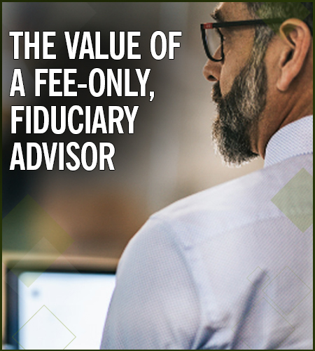 The Value of a Fee-Only, Fiduciary Advisor, Financial Advisor Looking At Computer Screen