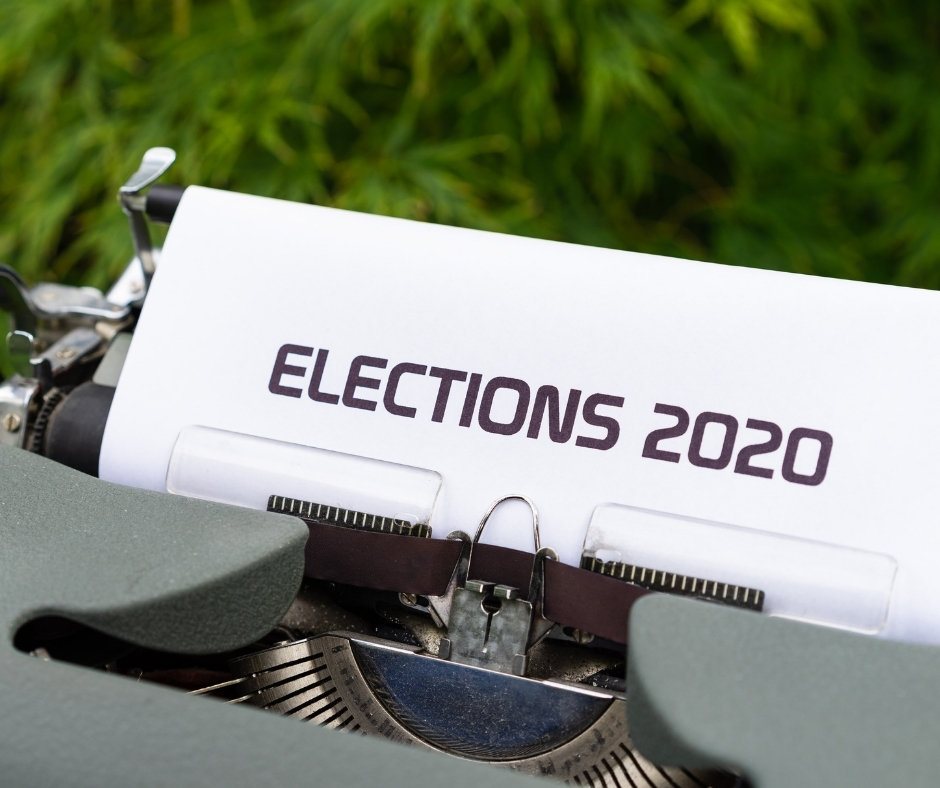 Typewriter With "Elections 2020" Typed