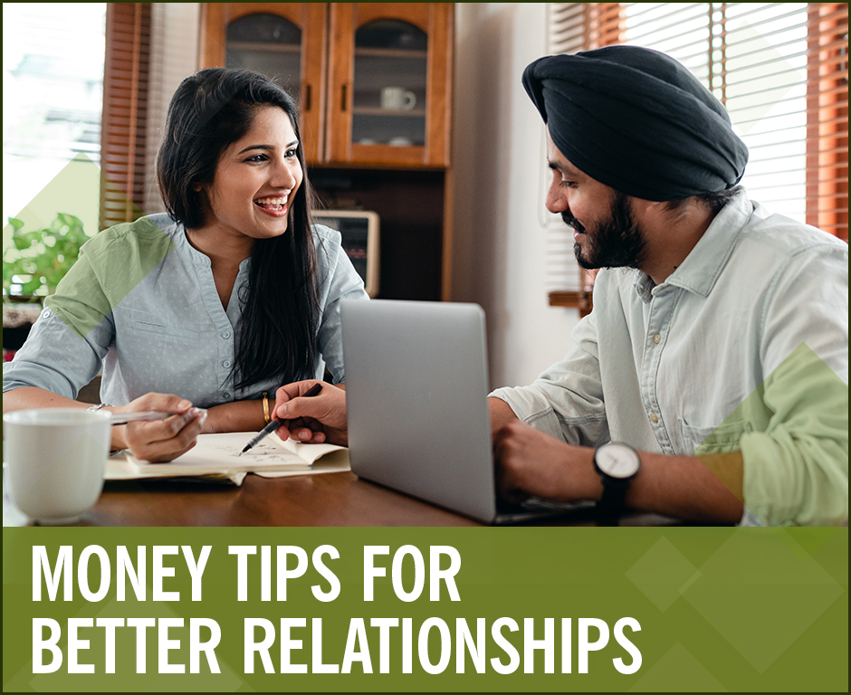 Two People Reviewing Finances, Money Tips for Better Relationships
