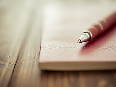 Pen On Book On A Desk