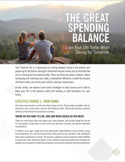The Great Spending Balance