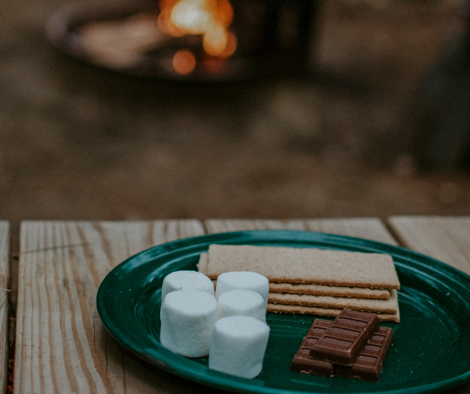 S'mores Ingredients on Plate