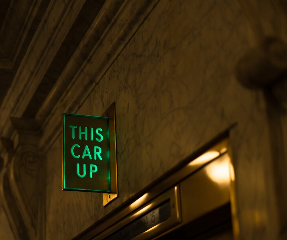 Elevator Sign - This Car Up