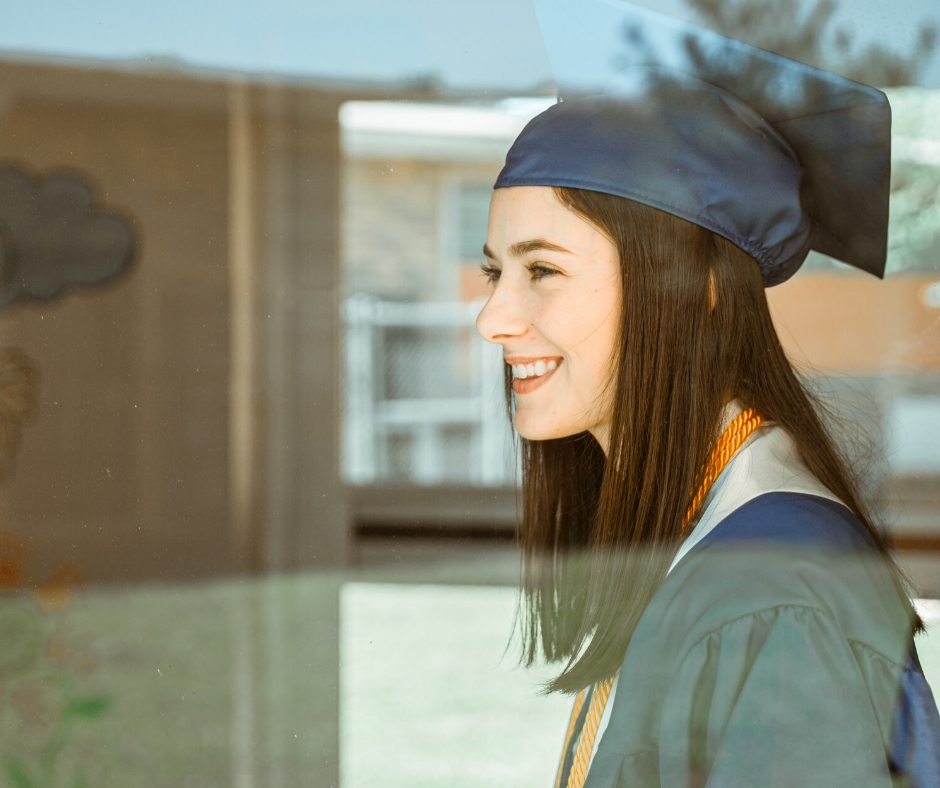 Graduate In Cap & Gown